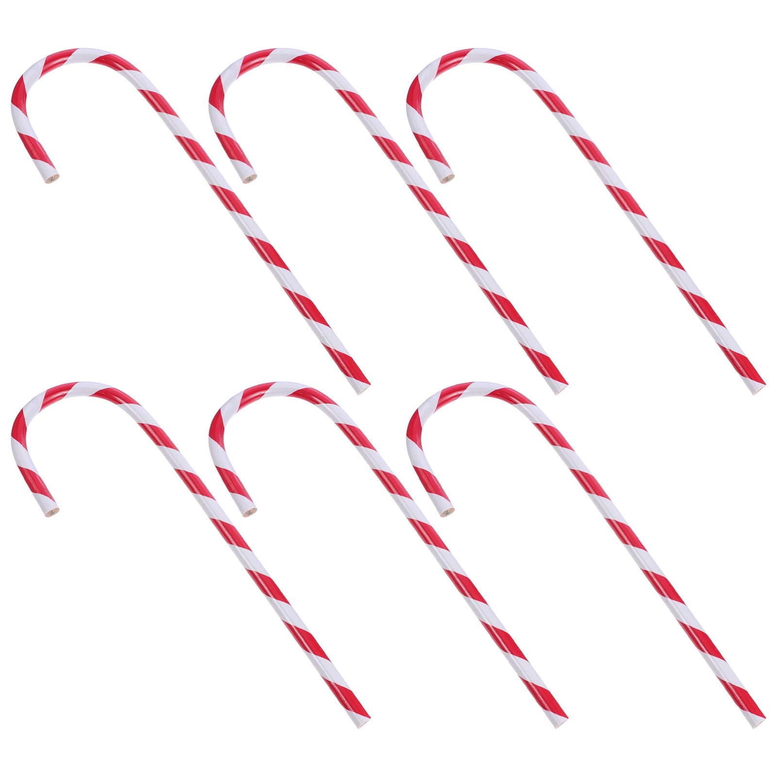 Yardwe 6Pcs Christmas Candy Cane Pencils - Holiday Novelty Writing Pens, Fun Stocking Stuffers Gift for Kids & Children - Perfect for School, Office & Christmas Party Decorations