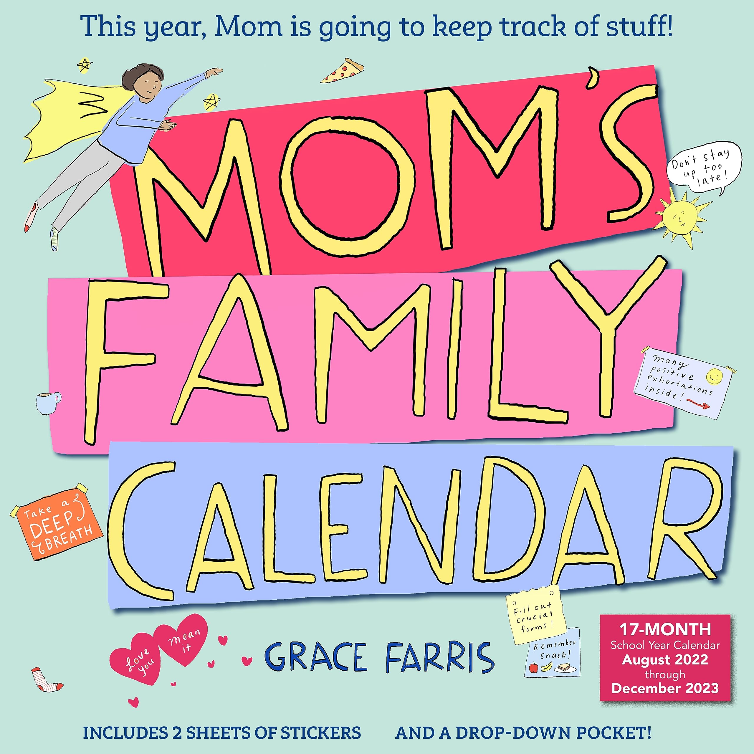 2023 Family Wall Calendar for Mom - Organize & Track Important Dates | Perfect for Home, Office & School Planning