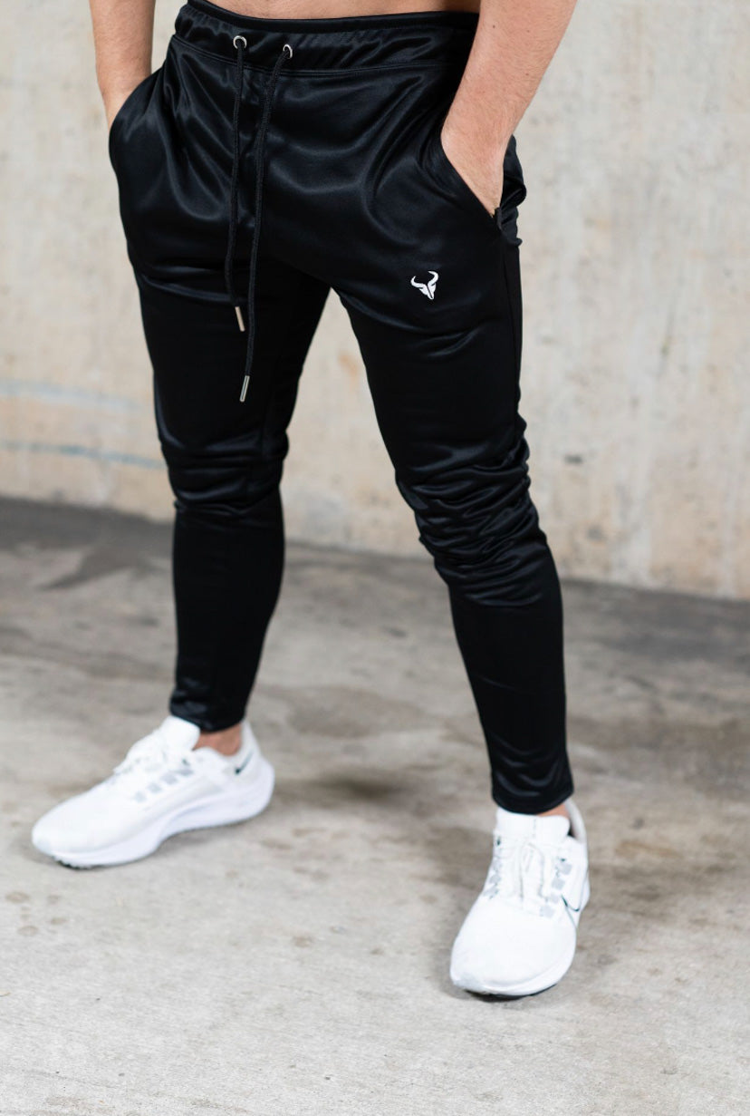 Cerus Black Classic Jogging Bottoms for Men - Comfortable Athletic Sweatpants with Elastic Waistband | Perfect for Running, Gym, Yoga & Lounge Wear