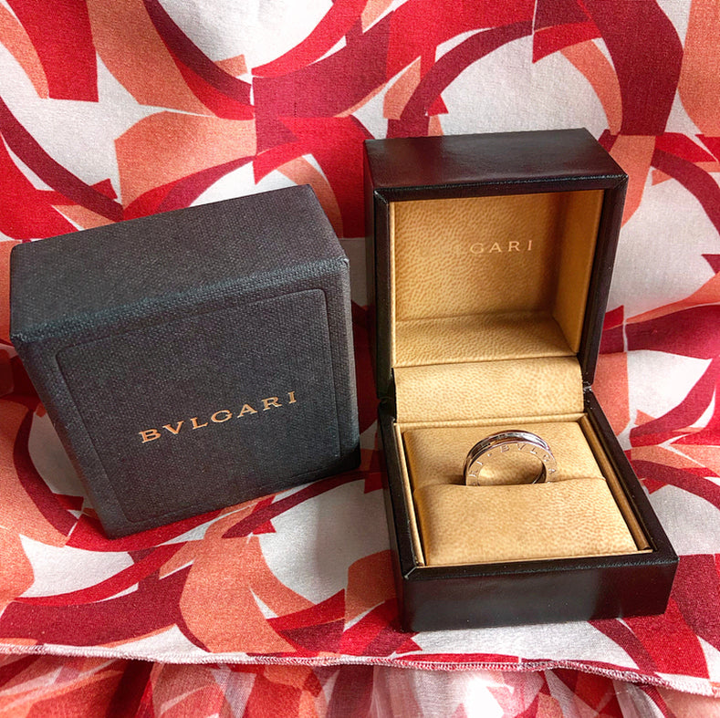 Bulgari B.Zero1 18K White Gold Single Band Ring for Women - Luxury Italian Jewelry for Weddings, Anniversaries & Special Occasions