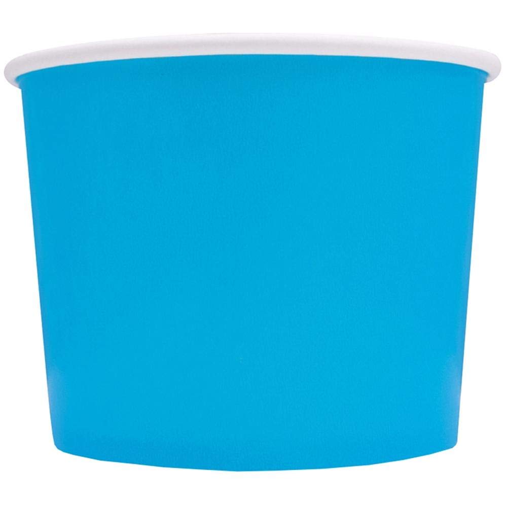 1,000 Count Blue Disposable Ice Cream Bowls - 16 oz Paper Cups for Hot & Cold Foods - Ice Cream Bar & Dessert Supplies - Bulk Party, Catering & Restaurant Use