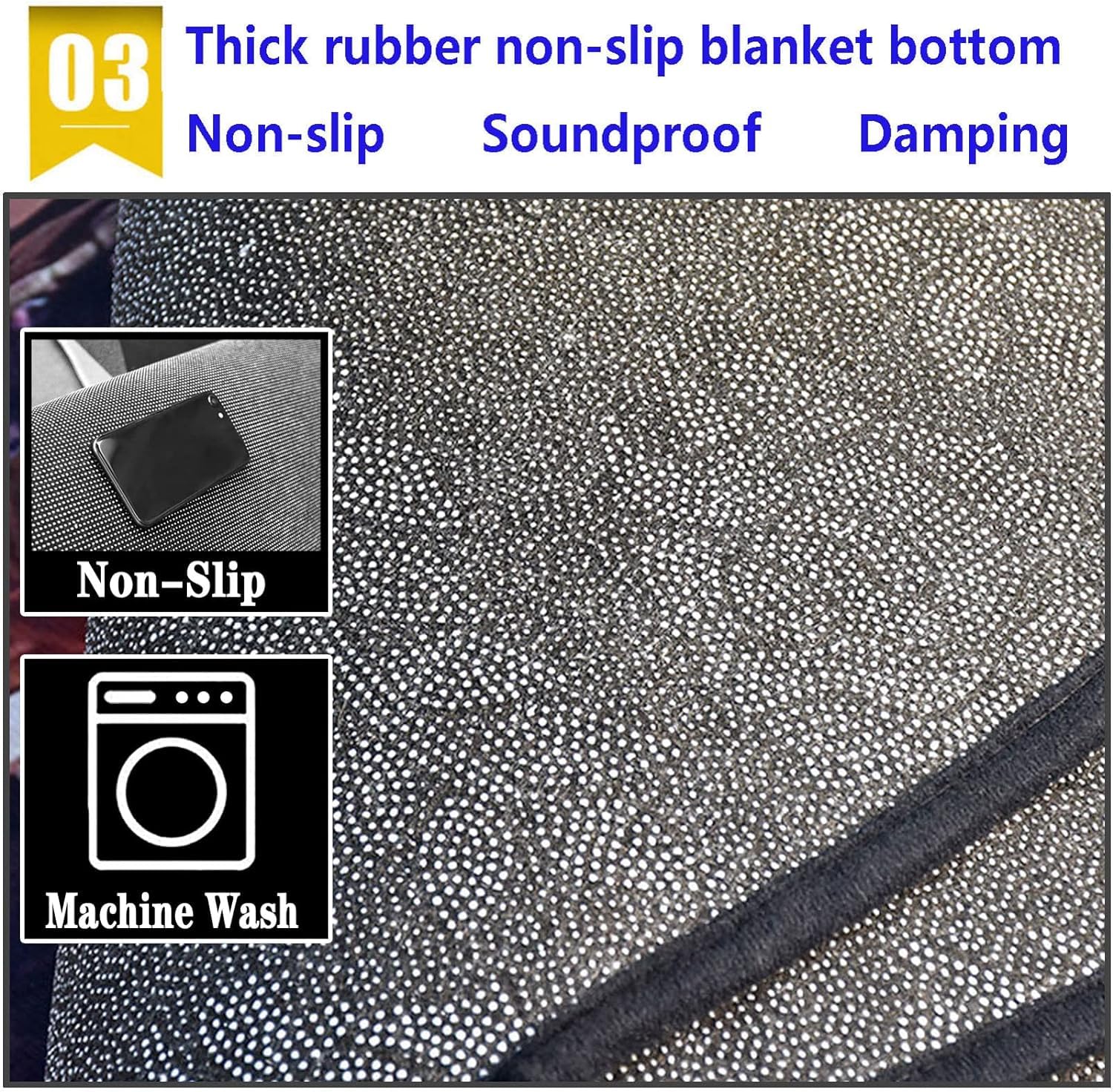 Premium Sound-Absorbing Acoustic Drum Rug Mat - 160x200cm Non-Slip Durable Floor Protection for Electronic & Acoustic Drum Kits - Perfect for Home Studios, Practice Rooms & Live Performances