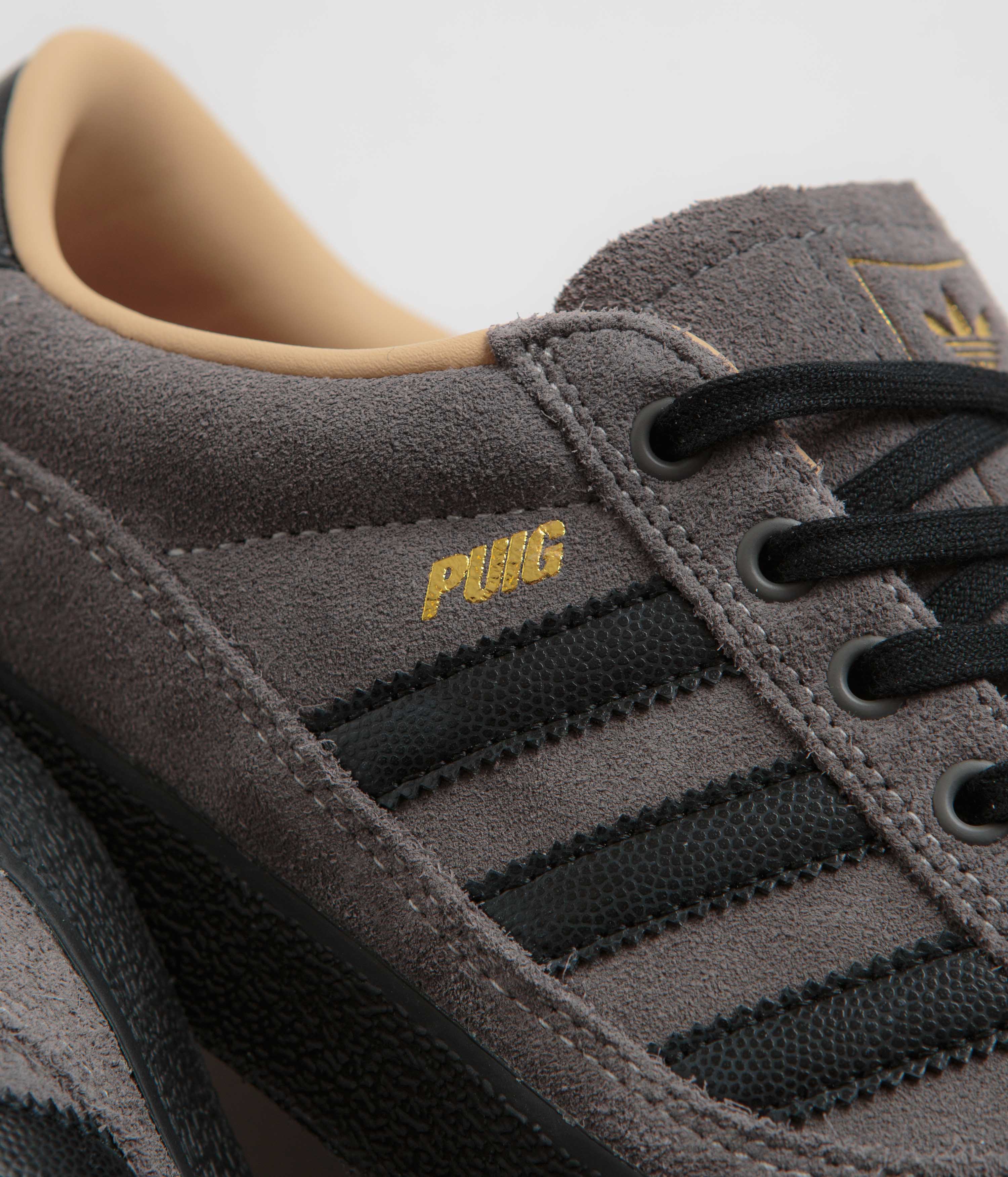 Adidas Puig Indoor Soccer Shoes for Men & Women - Charcoal, Core Black, Chalk White - Perfect for Indoor Training & Futsal Matches