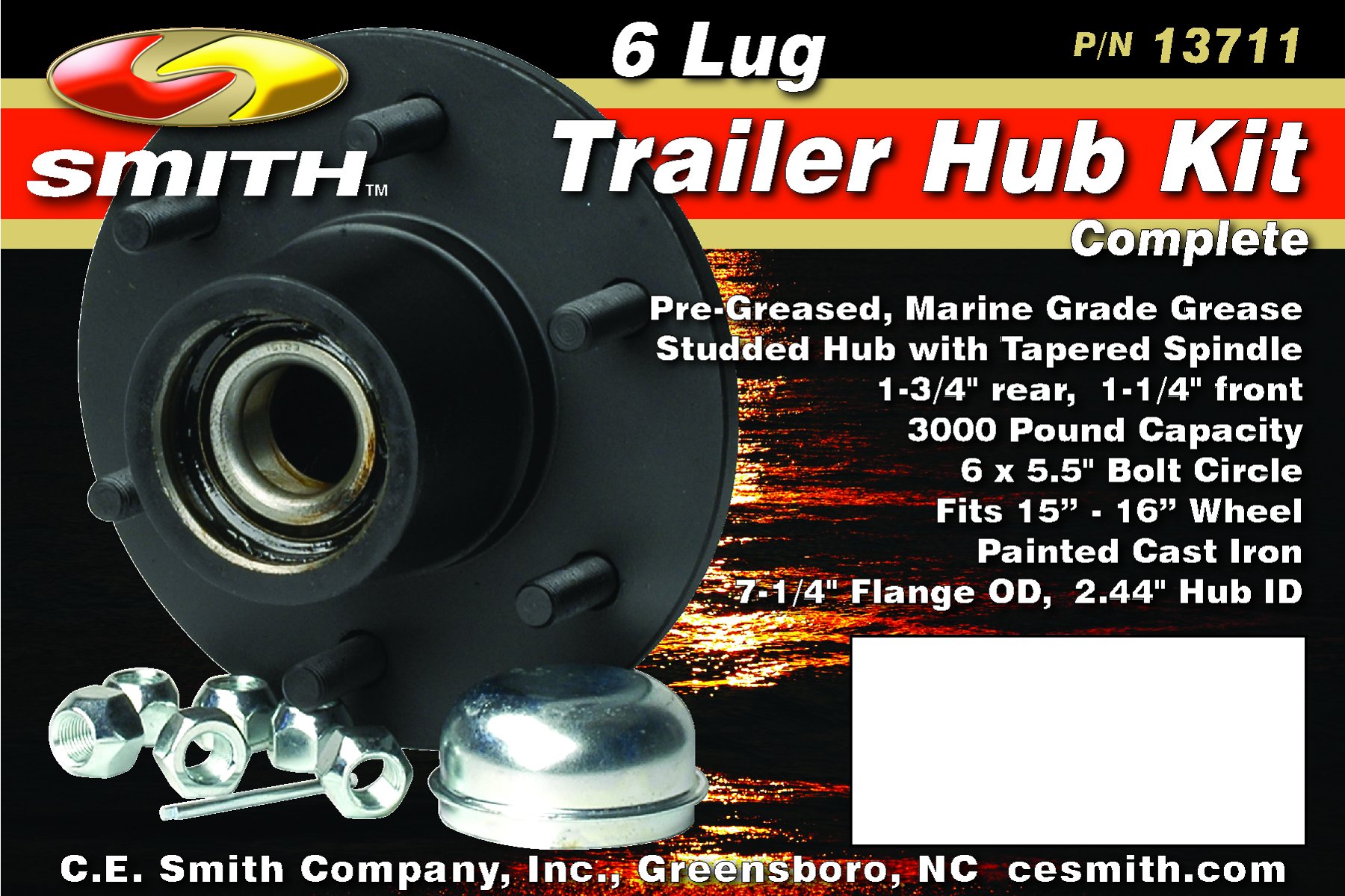 CE Smith Trailer Hub Kit 13711 - 1-3/4