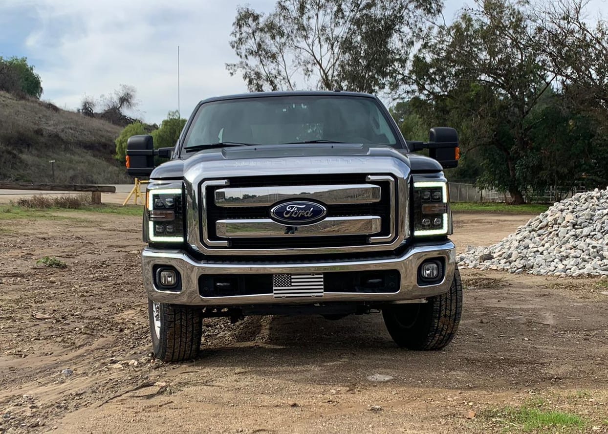 11-16 Ford Super Duty NOVA Series LED Projector Headlights - Chrome Housing - High Performance Lighting for Off-Road & Night Driving