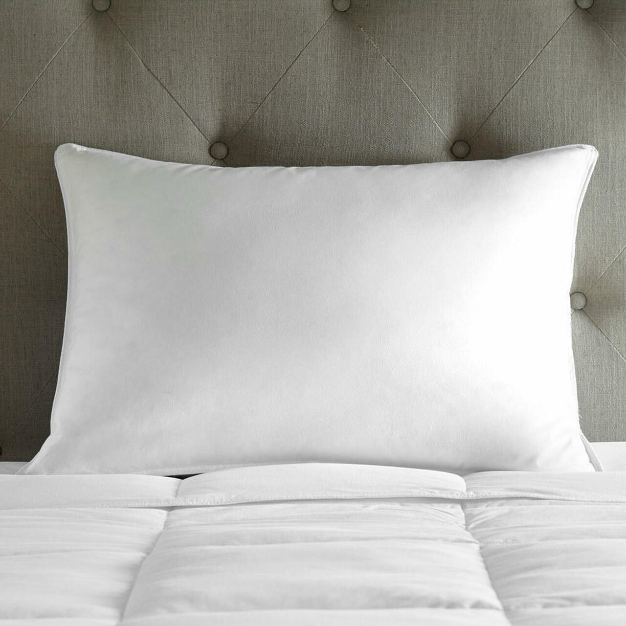 Premium 75% Duck Feather & 25% Down Pillow by Pillow Factory® - Soft & Supportive for Side, Back & Stomach Sleepers - Ideal for Home, Hotel & Travel Use