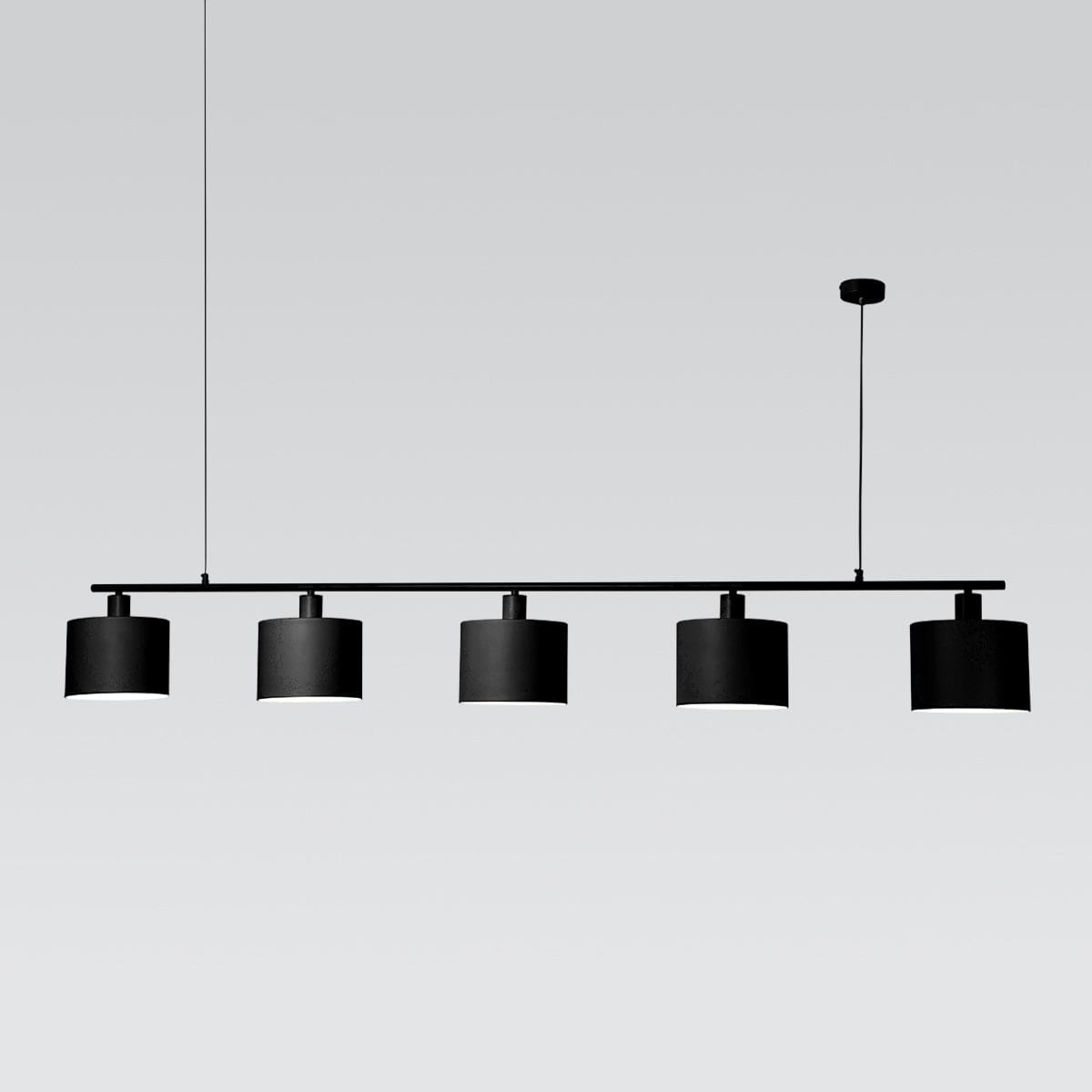 Modern Linear Pendant Light - Sleek Minimalist Design for Kitchen Island, Dining Room & Bedroom Lighting