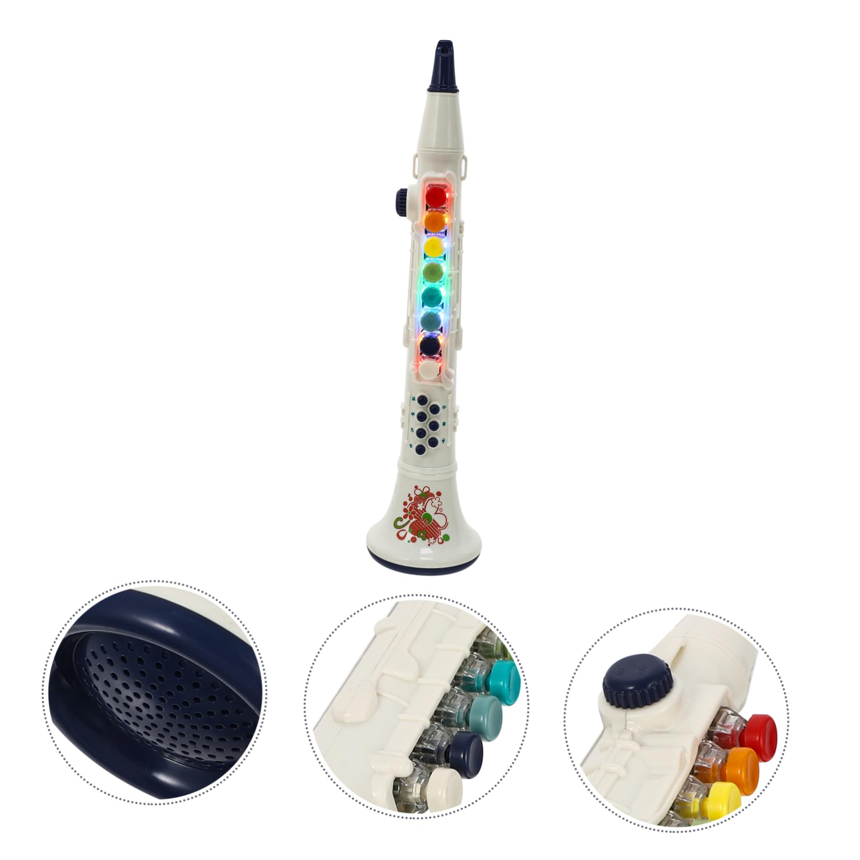 NESTINGHO Kids Wind Instrument Toy Set - Fun & Educational Clarinet for Toddlers & Children - White ABS Plastic - Perfect for Music Learning & Playtime