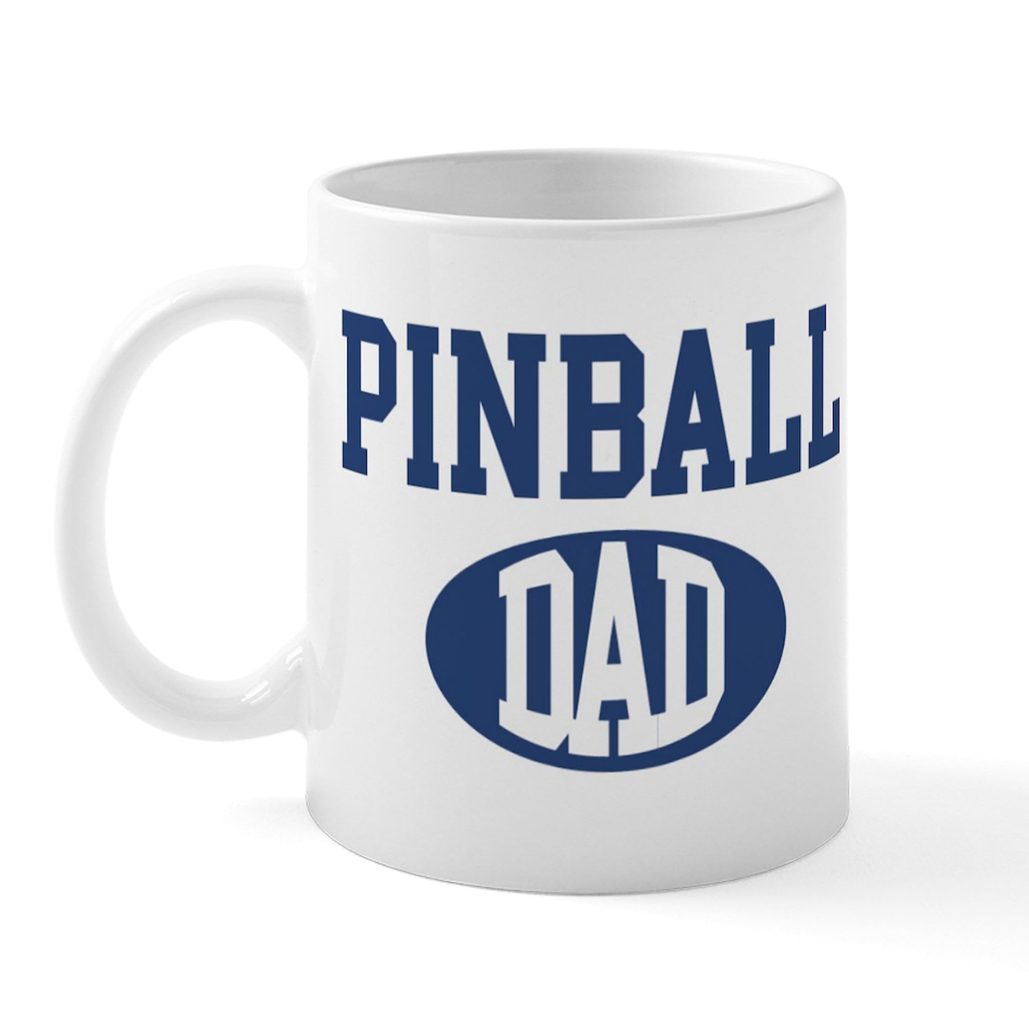 Pinball Dad Mug - 11 oz (325 ml) Ceramic Coffee Cup for Father's Day Gifts, Office Use & Gaming Enthusiasts | Funny Novelty Coffee Mug for Men