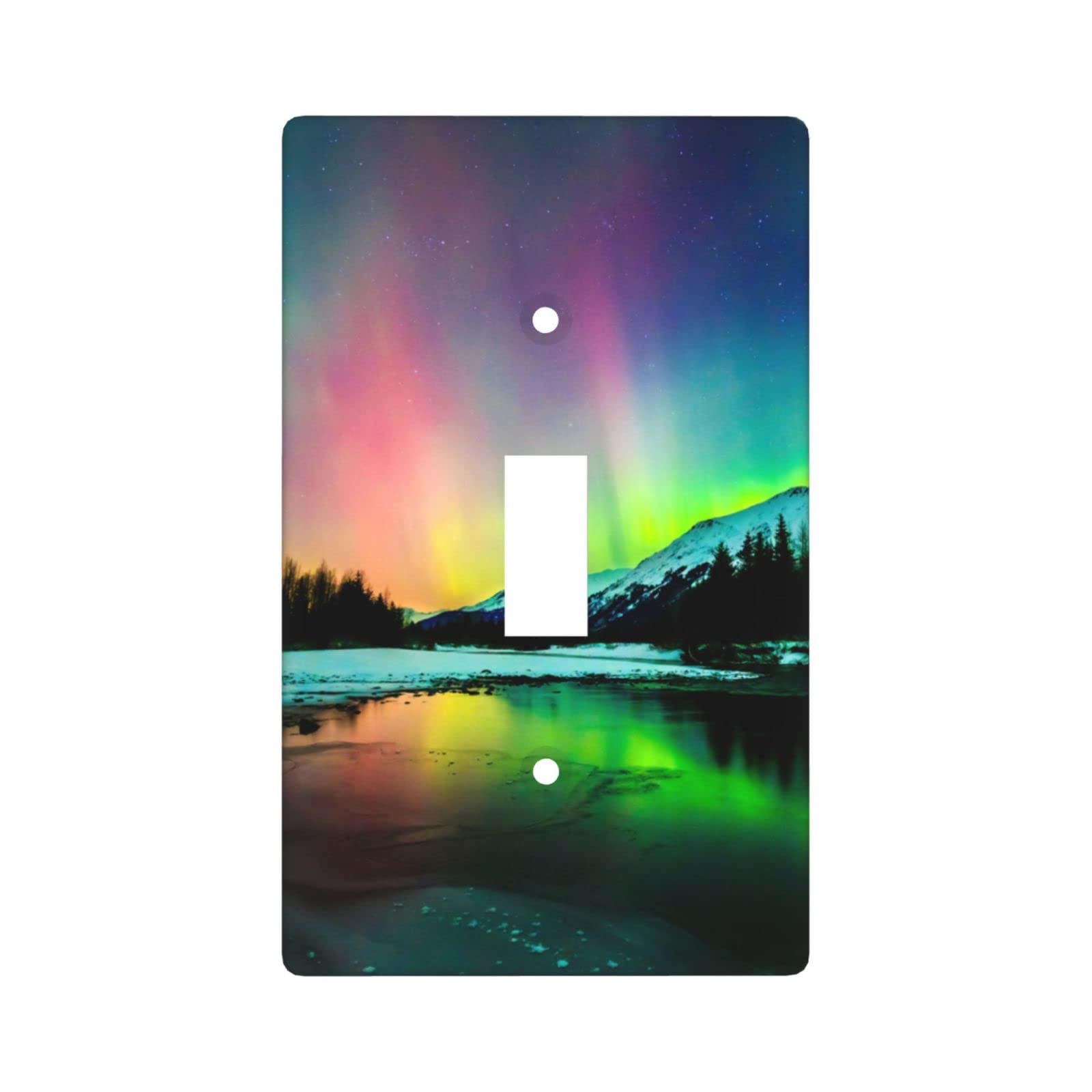 Decorative Green Single Toggle Light Switch Cover Plate - 1 Gang Wall Plate (4.50