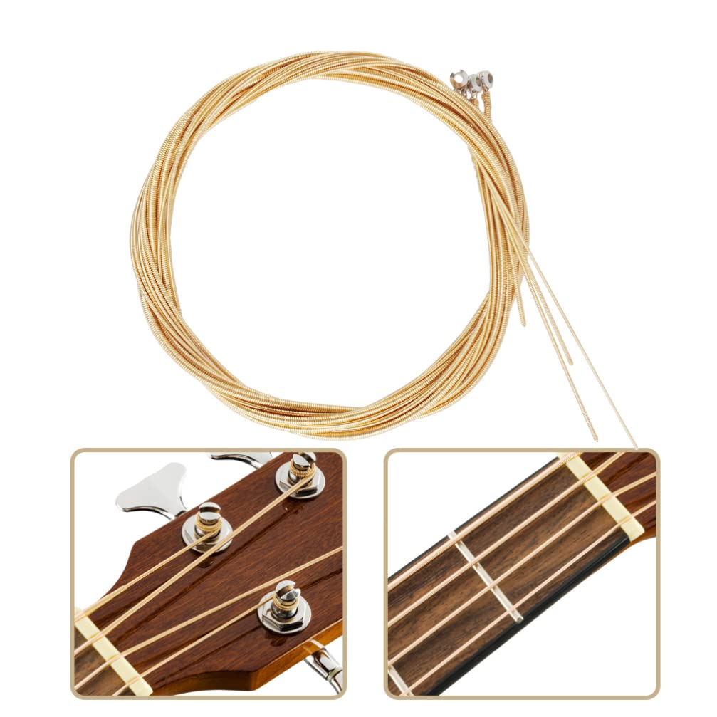 Premium Bass Guitar Strings Set - High-Quality Bass Accessories & Replacement Parts for Enhanced Sound Performance | Perfect for Live Gigs, Studio Recording & Practice Sessions