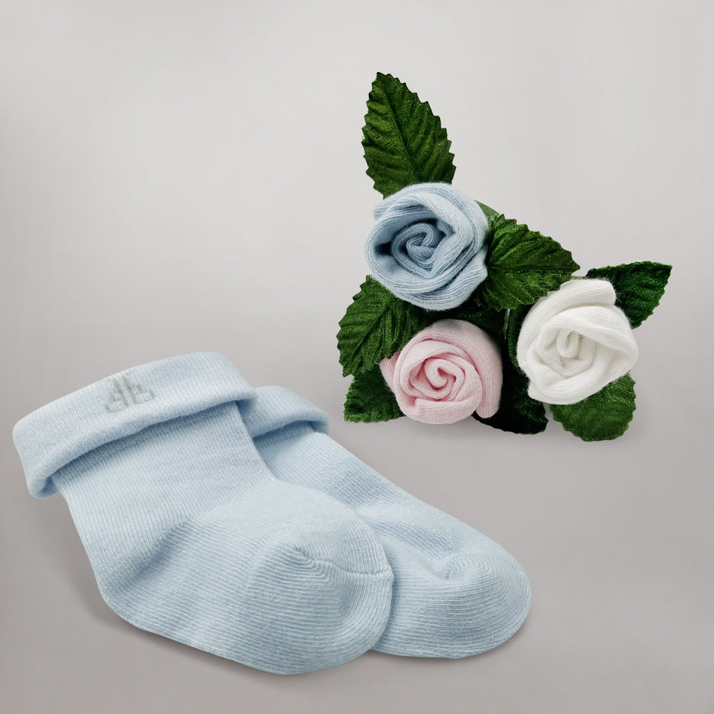 Hello Baby Gift Set for Newborns - Blue Baby Shower Present, Welcome Home Gift for Boys & Girls - Perfect for Birthdays, Christenings, and Nursery Decor