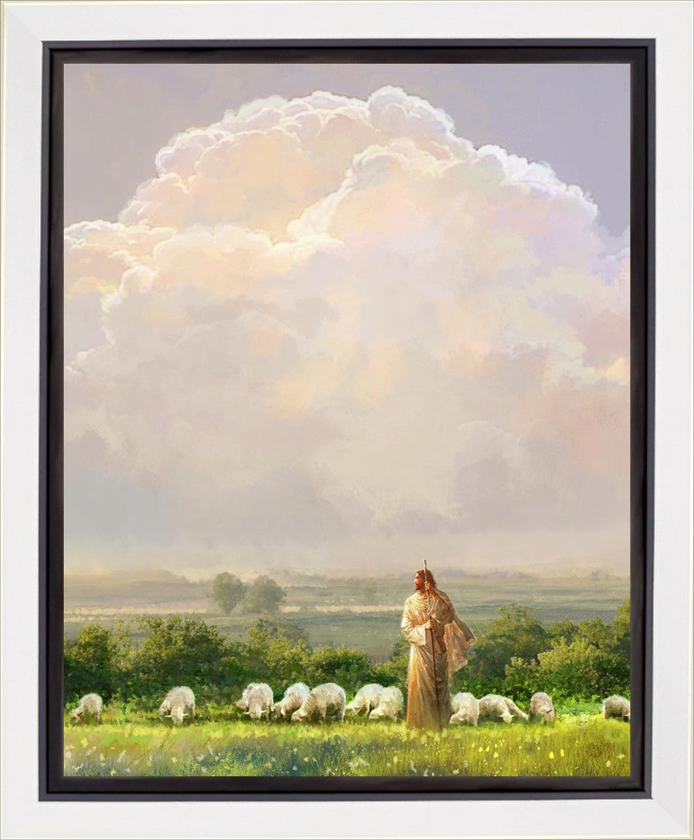I Shall Not Want Gallery Wrap Canvas - Inspirational Christian Wall Art for Home & Office Decor - Perfect for Living Room, Bedroom, Church & Gift Giving