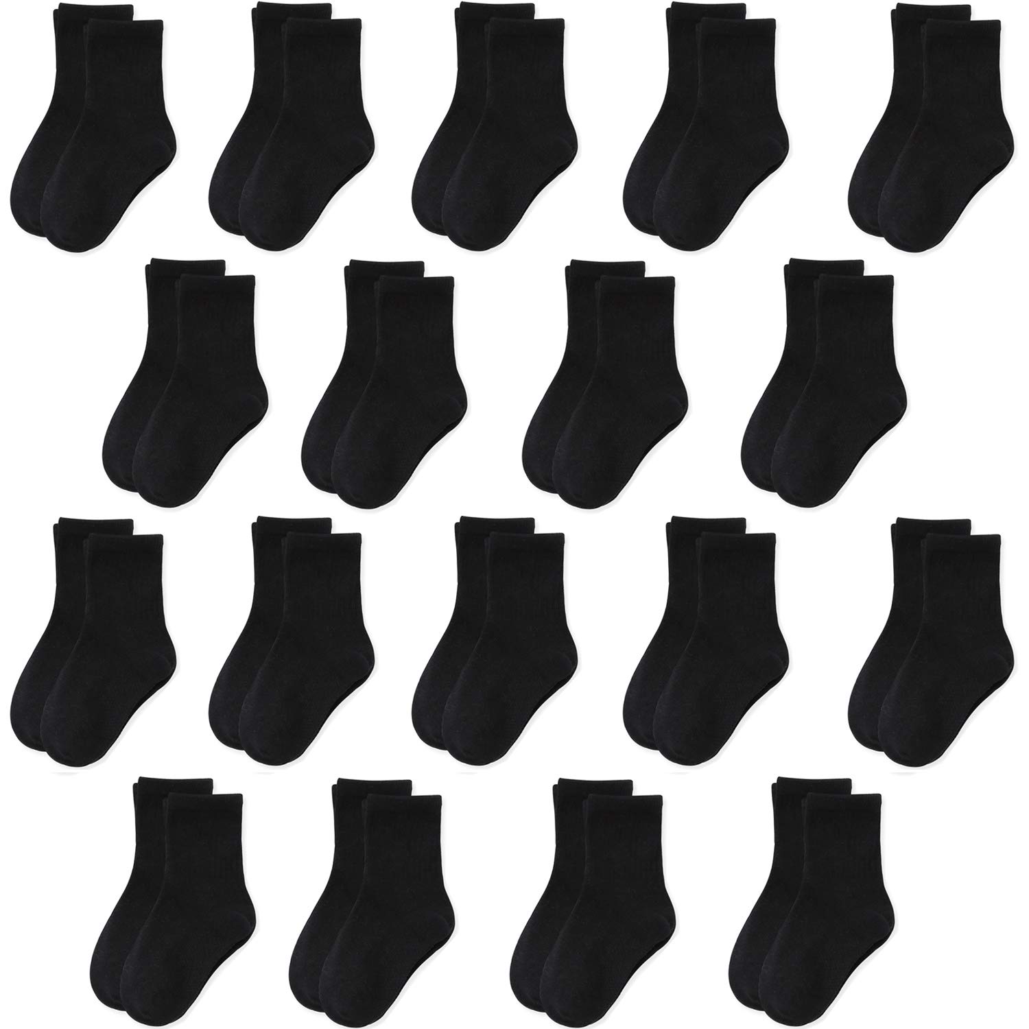 Jamegio 18 Pairs Toddler Boys Girls Short Socks - Breathable Cotton Kids Socks for Everyday Wear, Playtime & School - Soft & Comfortable Baby Socks (1-3 Years)