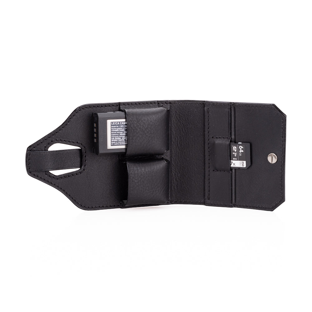 Arte di Mano Heritage Camera Bag - Minerva Black with Black Stitching | Premium Leather DSLR/SLR Camera Case | Perfect for Photographers & Travel Enthusiasts