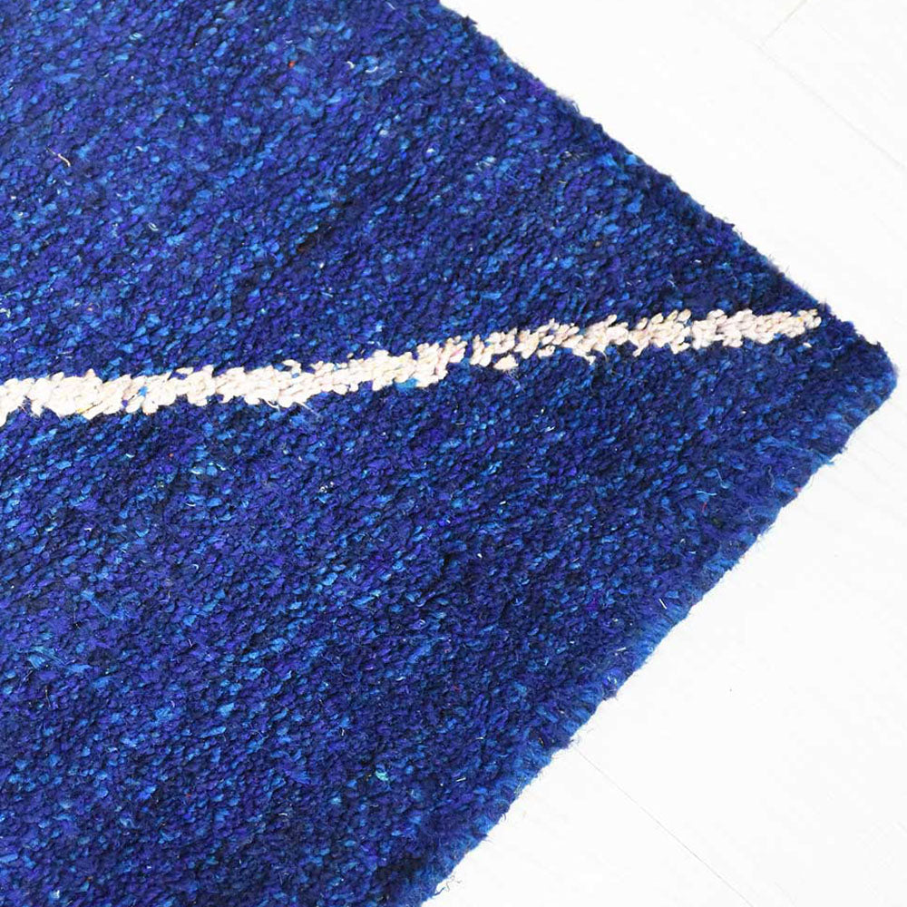 Hand-Knotted Chevron Area Rug - Soft & Durable Wool Carpet for Living Room, Bedroom, or Office Decor