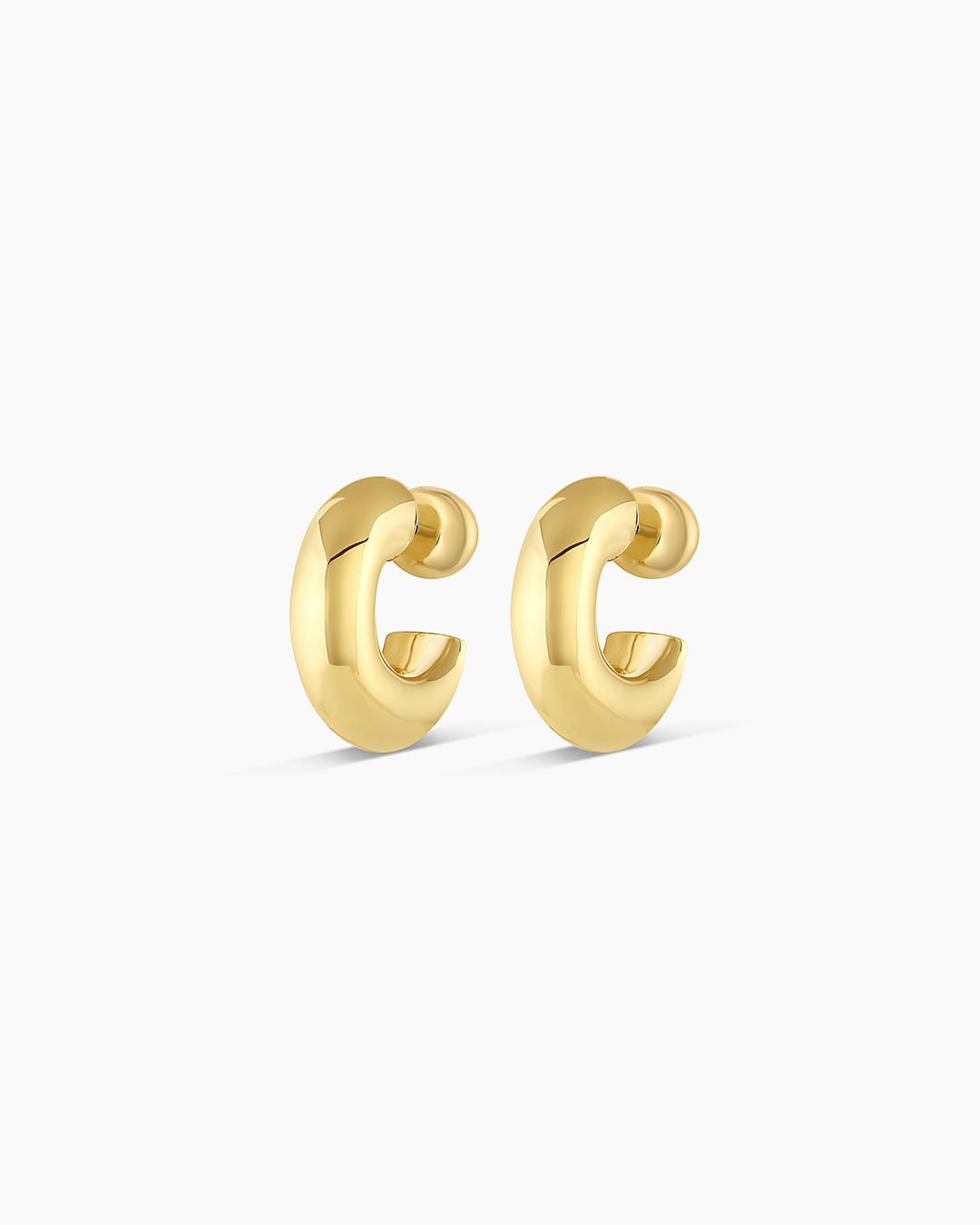 Lou Statement Huggies - Stylish and Comfortable Fashion Earrings for Women | Perfect for Parties, Weddings, and Everyday Wear