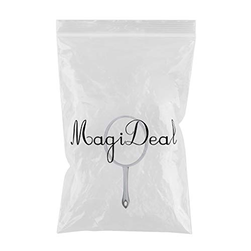 Siah 7-Inch Oval Handheld Makeup Mirror - Silver Cosmetic Compact Mirror for Travel, Home & Vanity - Perfect for Makeup Application, Grooming & On-the-Go Touch Ups