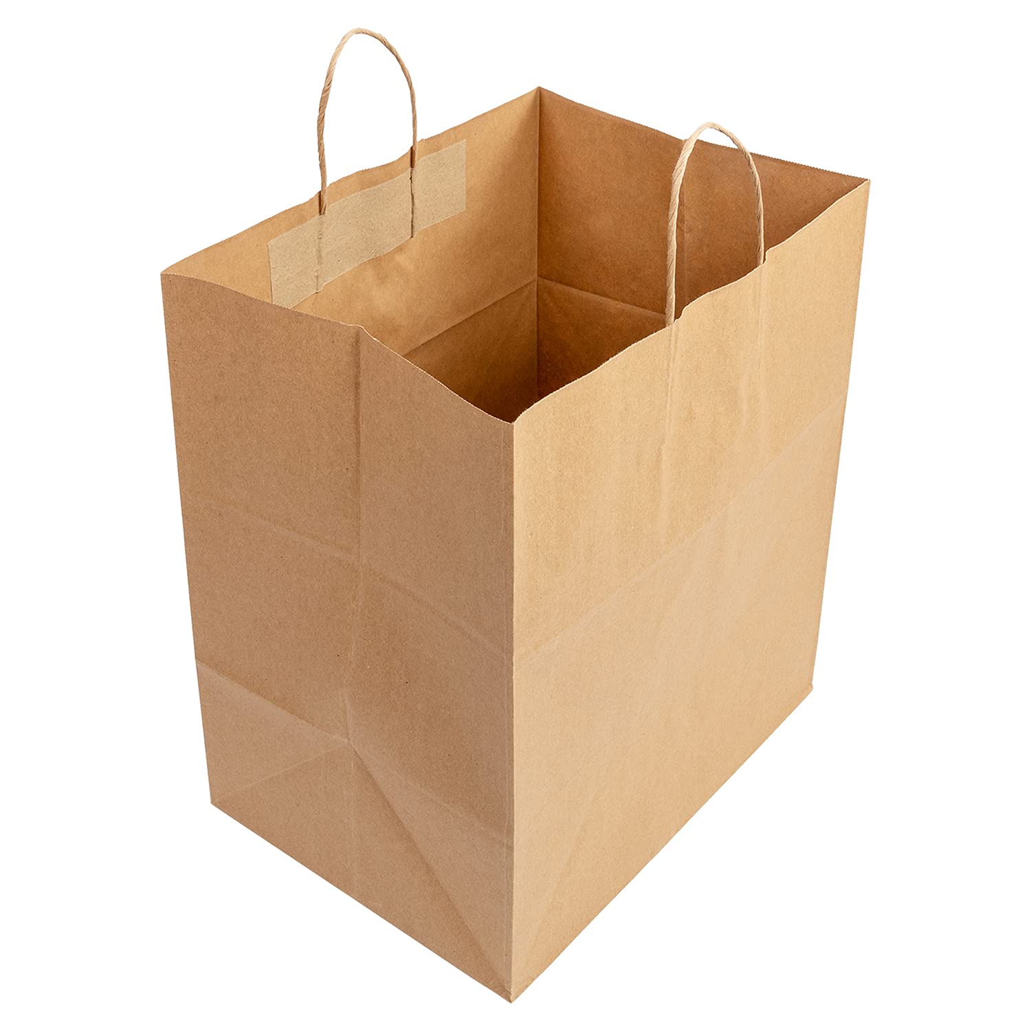 200 Pack Eco-Friendly Kraft Paper Bags with Twisted Handles - 14x10x15.75 Inch Recyclable Brown Grocery Bags for Shopping, Takeout & Retail Packaging - Durable & Sustainable Food Bags for Restaurants, Markets & Parties