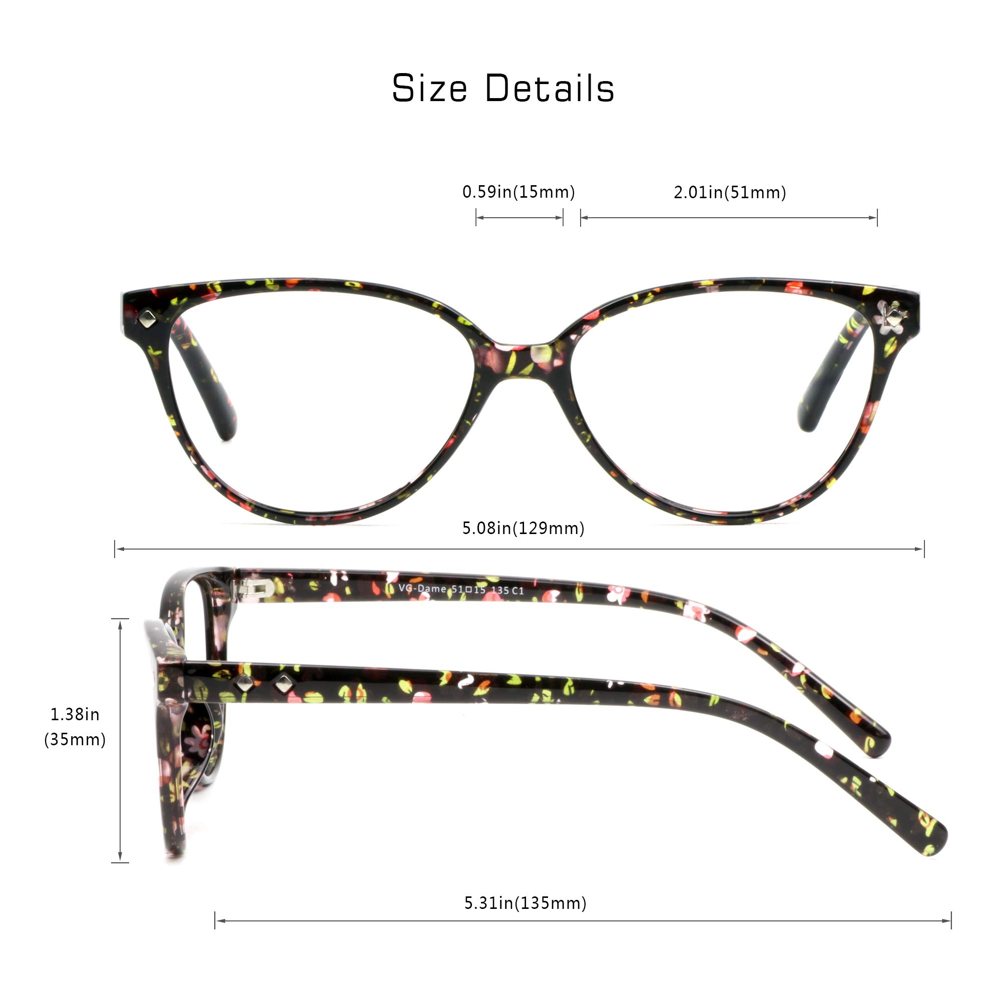 VisionGlobal Blue Light Blocking Glasses for Women & Men - Anti Glare Computer & TV Glasses for Reading & Work