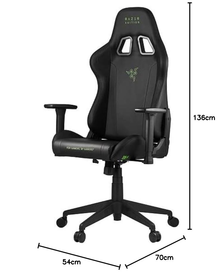 ZEn TAROK ESSENTIALS - Razer™ Edition Ergonomic Gaming Chair with Lumbar Support - Perfect for PC, PS5, Xbox Gaming & Home Office Setup