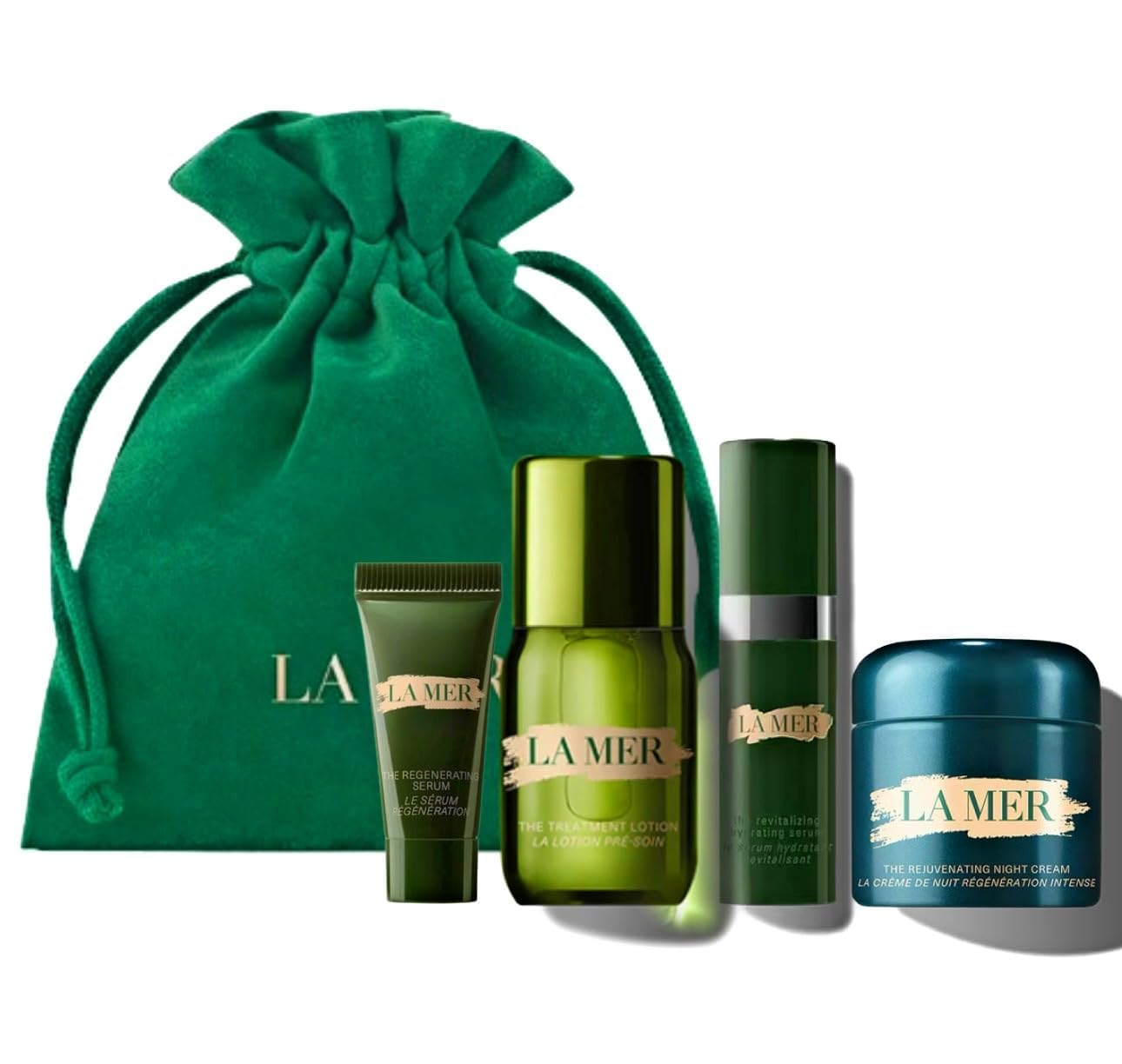 La Mer Skincare Travel Size Gift Set - Moisturizing Night Cream & Intensive Revitalizing Treatment Lotion | Perfect for Travel, Gifts & Luxury Skincare Routine