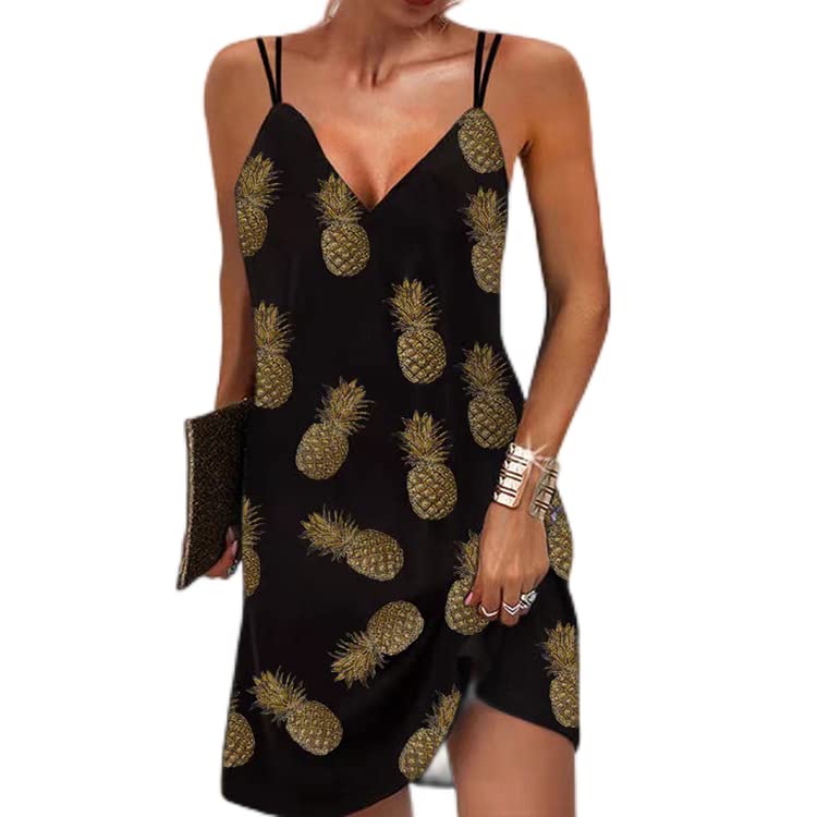 Women's Floral Print Maxi Dress - Sleeveless V-Neck Vintage Summer Dress with Double Shoulder Straps | Perfect for Beach, Casual Wear & Outdoor Events