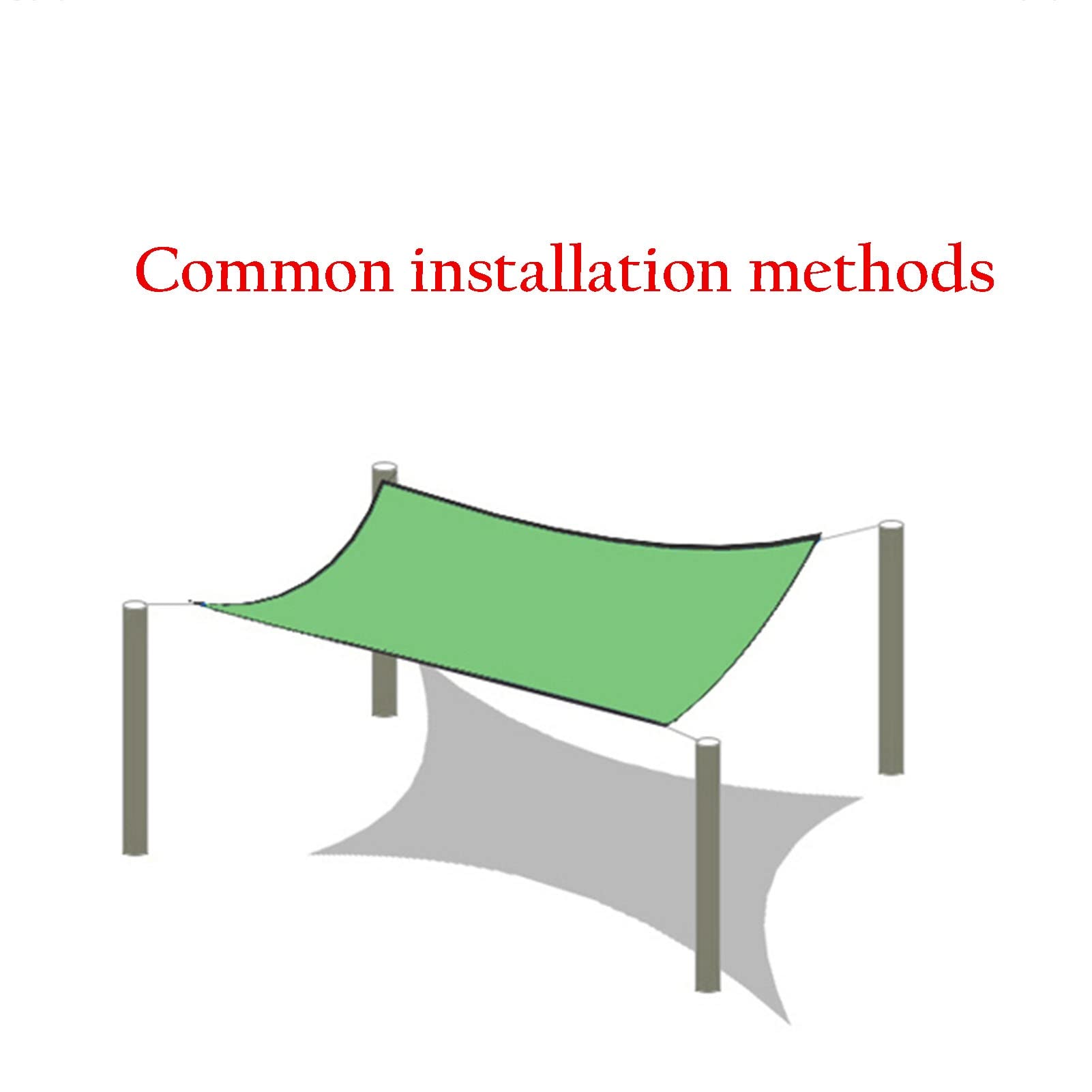 Premium UV-Resistant Sunblock Shade Cloth Net - 3x3m (9.8x9.8ft) Green Garden Mesh for Plant Cover, Greenhouse, Chicken Coop & Outdoor Shade | Durable Protection for Plants, Pets & Patio Furniture