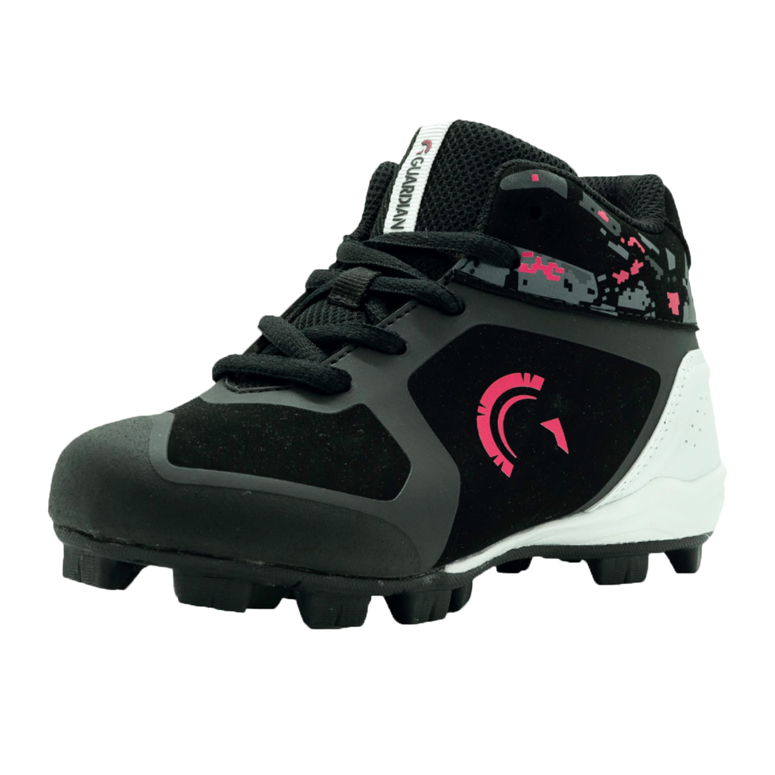 Guardian High Top Baseball Cleats for Youth Boys & Girls - Lightweight Non-Slip Softball & Baseball Shoes for Kids - Perfect for Little League Games, Practice & Field Training
