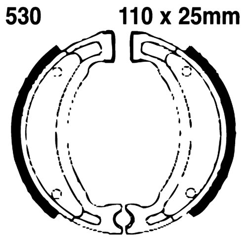 EBC Brakes 530 Brake Shoe - High Performance Brake Replacement for Cars & Trucks | Perfect for Daily Commuting & Off-Road Adventures