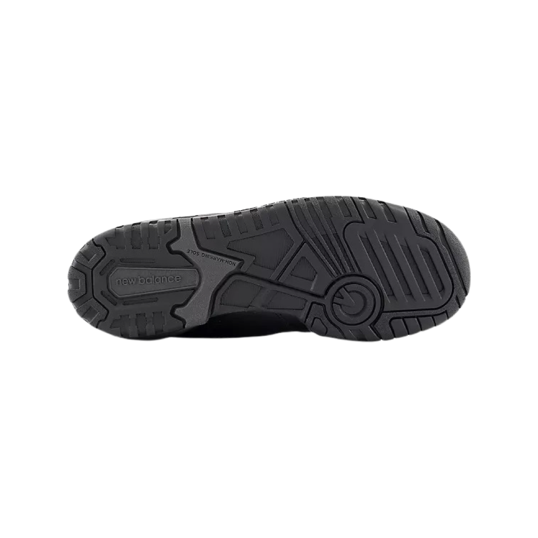 New Balance 550 Triple Black Men's & Women's Sneakers - Classic Basketball-Inspired Shoes for Casual Wear, Running & Street Style Fashion