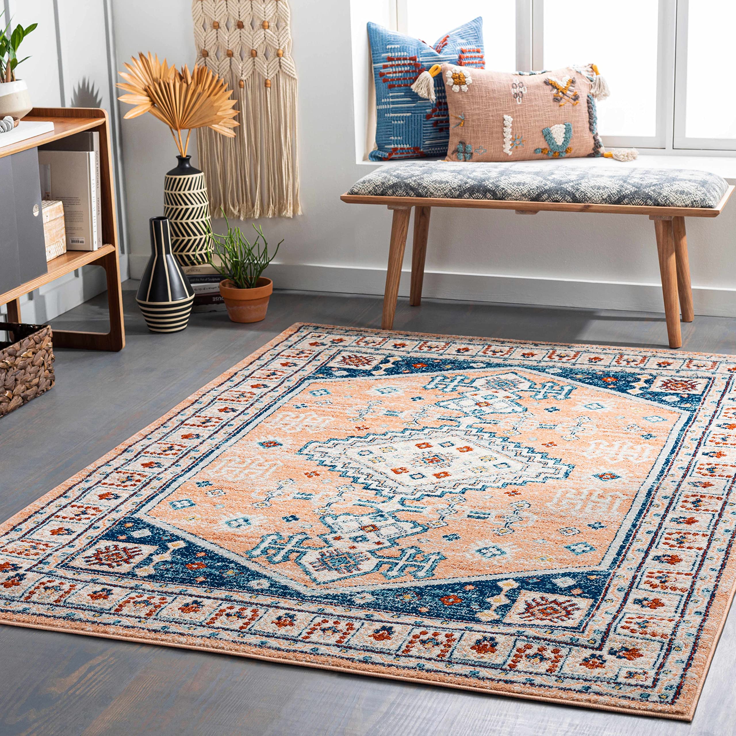 Hauteloom Turhal Modern Area Rug for Living Room & Bedroom - Soft & Durable 5'3