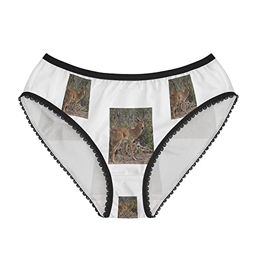 Puku Antelope Women's Cotton Briefs - Funny Animal Print Underwear for Women | Comfortable Daily Wear & Unique Gift Idea