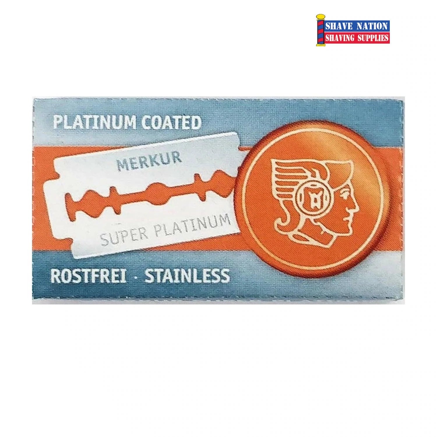 Merkur Platinum Double Edge Safety Razor Blades - 10 Pack for Smooth Shaving | Perfect for Men's Grooming & Travel