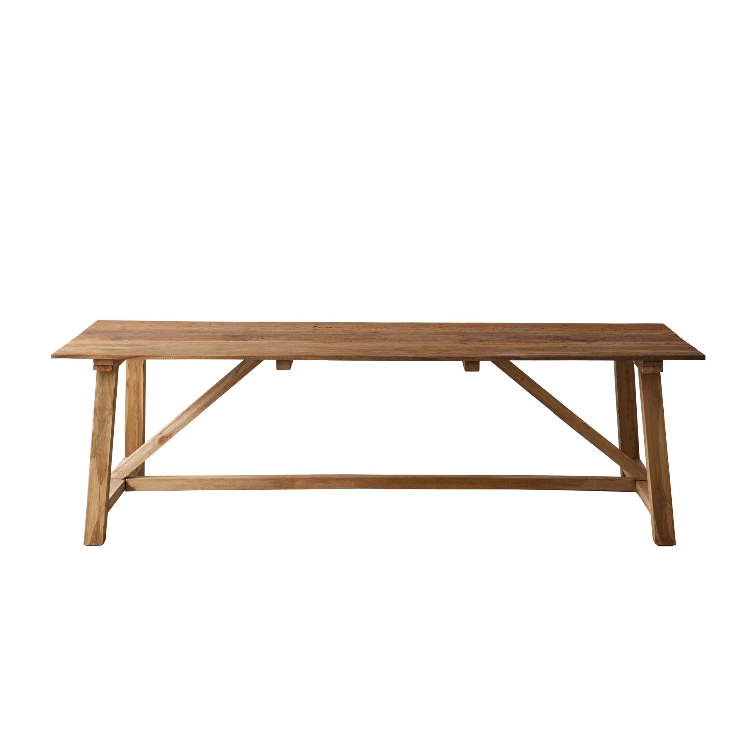 Reclaimed Wood Barndo Dining Table 240x100cm - Rustic Farmhouse Style for Kitchen, Dining Room & Outdoor Entertaining