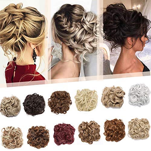 Messy Bun Hair Extension for Curly Hair - Clip-in Updo Hairpiece for Women | Perfect for Weddings, Parties & Everyday Styling