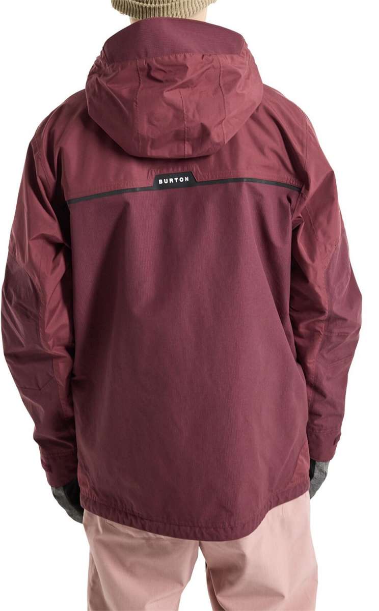 Burton Frostner 2L Waterproof Jacket for Men & Women 2024 - Lightweight Winter Snowboarding Coat for Skiing, Hiking & Outdoor Adventures