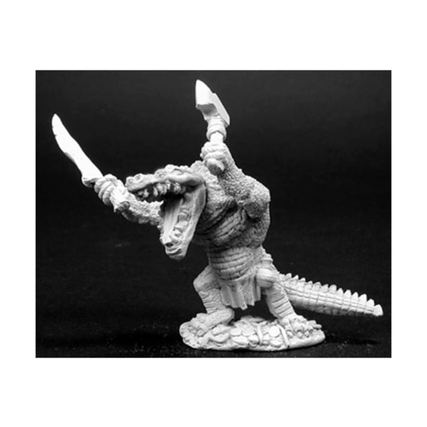 Reaper Miniatures Shrend - Alligator-Man Warrior Figure for Tabletop RPG, D&D, and Wargaming Scenes - Perfect for Fantasy Battles and Miniature Collectors