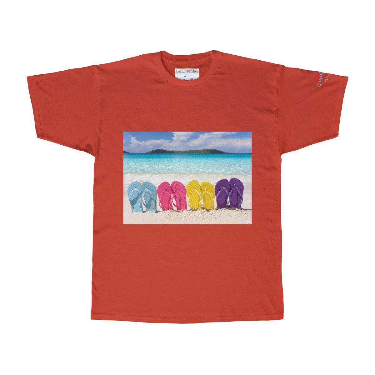 Flip Flops State of Mind Graphic T-Shirt - Casual Summer Beach Tee for Men & Women - Perfect for Vacation, Pool Party and Relaxing Outfits