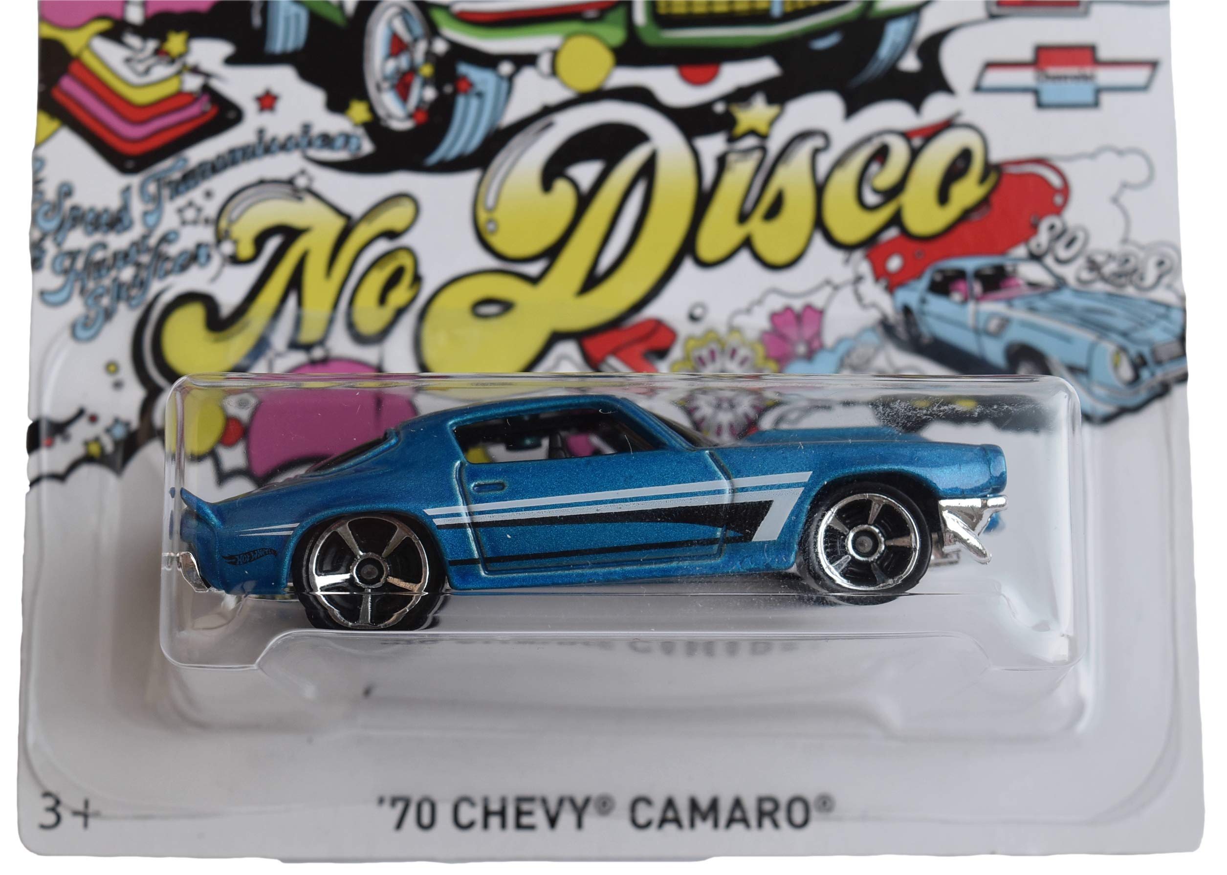 Hot Wheels '70 Chevy Camaro 1:64 Scale Die-Cast Toy Car - Blue Collectible Model for Kids & Adults - Perfect for Display, Racing Tracks & Gift Giving