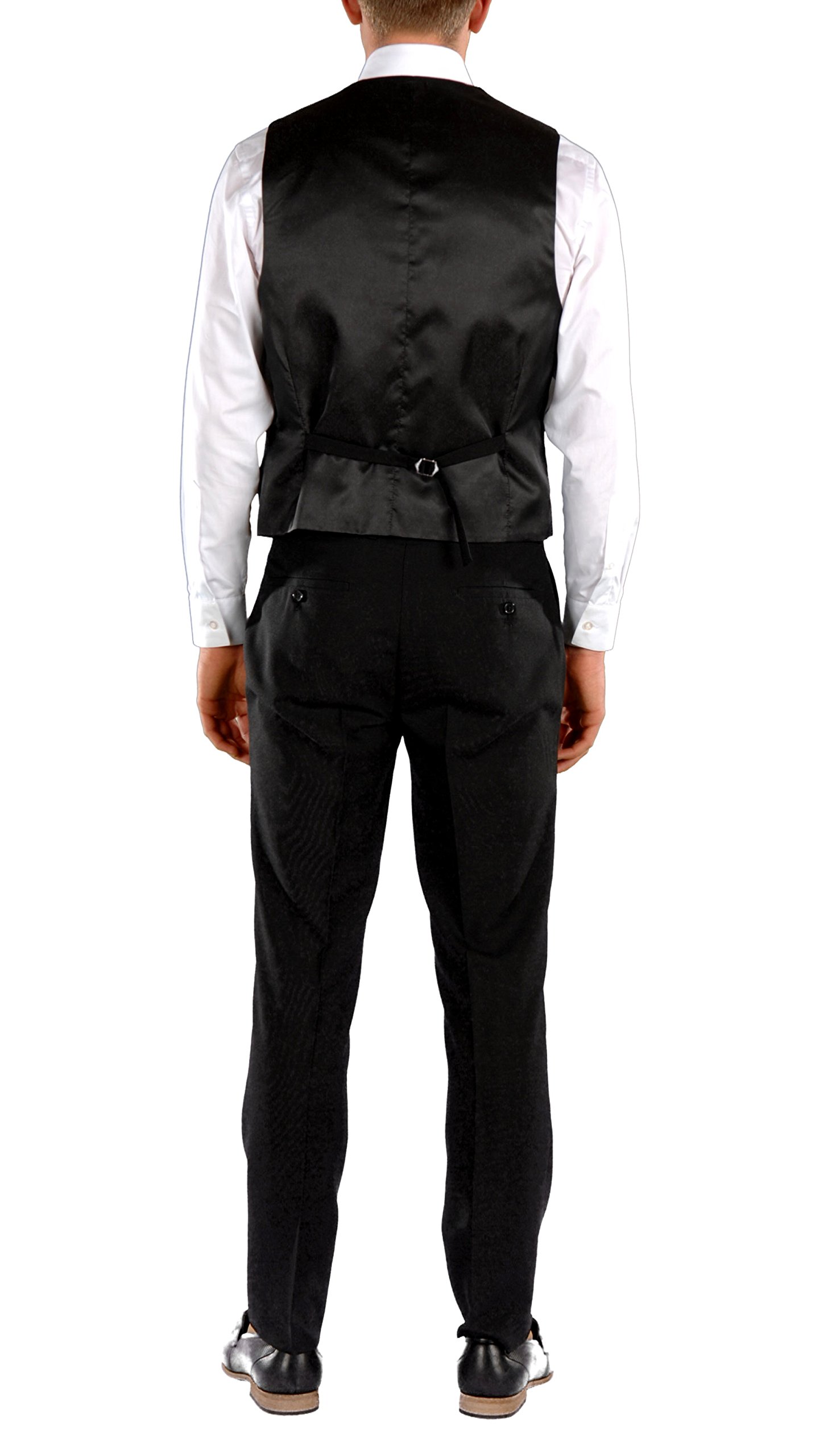 Men's 3 Piece Suit Set with Notch Lapel - Formal Blazer Jacket, Dress Pants & Vest for Business, Wedding & Special Occasions
