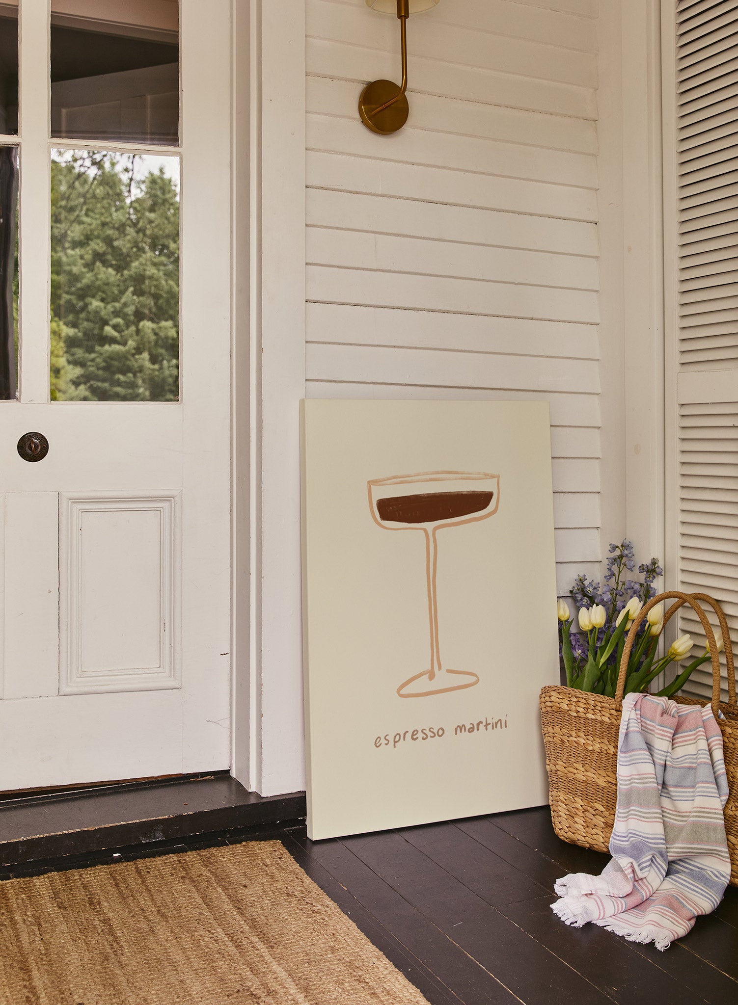 Premium Espresso Martini Canvas Art - Elegant Coffee Lover Gift for Home & Office Decor | Perfect for Baristas & Cocktail Enthusiasts