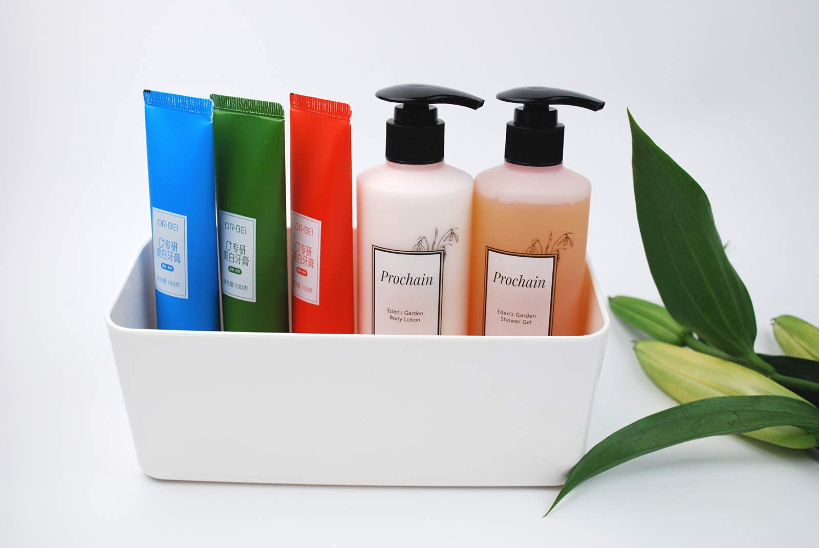 Adhesive Shower Caddy Shelf - No Drill Bathroom Organizer, Wall Mounted Plastic Shower Basket for Bathroom & Kitchen Storage - Perfect for Shampoo, Soap & Sponge Organization in Showers, Bathtubs or Kitchen Countertops