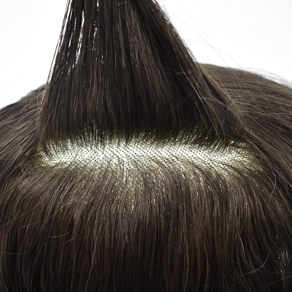 Premium Men's Toupee Hair Replacement System - 8
