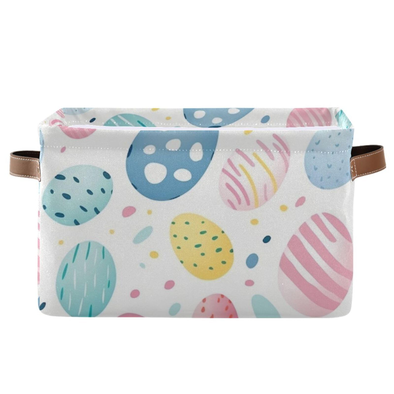 Senya Easter Storage Basket - Foldable Fabric Collapsible Storage Bin Organizer for Clothes, Toys & Holiday Decor | Perfect for Easter Egg Hunts, Home Organization & Seasonal Storage