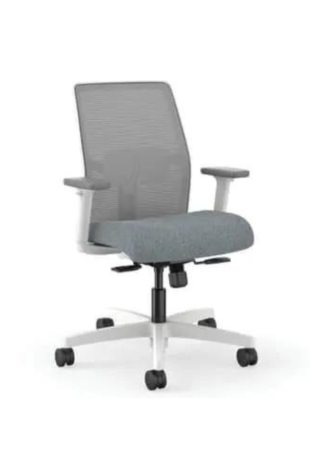 HON Ignition Mesh Basalt Office Chair with Fixed Arms - Ergonomic Desk Chair for Home & Office Workspace, Comfortable Seating for Long Hours