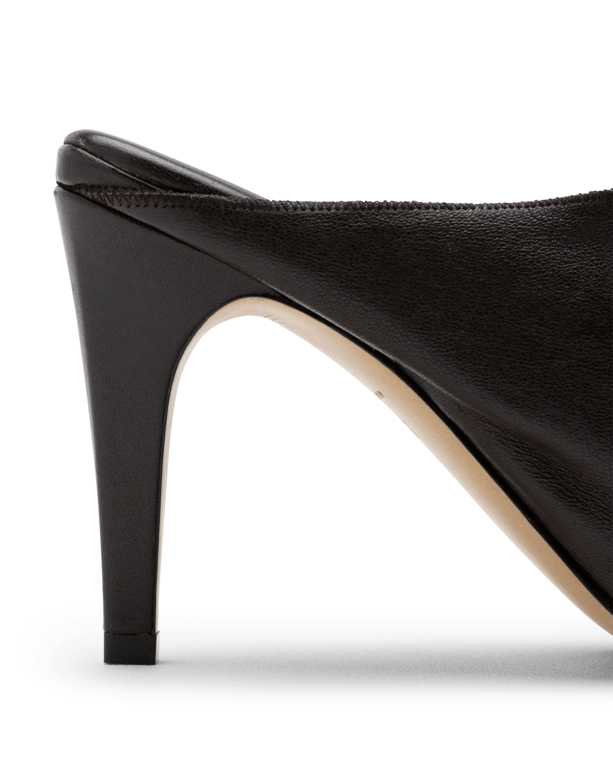 Women's Comfortable Heeled Leather Slides - Soft & Stylish Summer Sandals for Casual Outings, Beach, and Vacation Wear