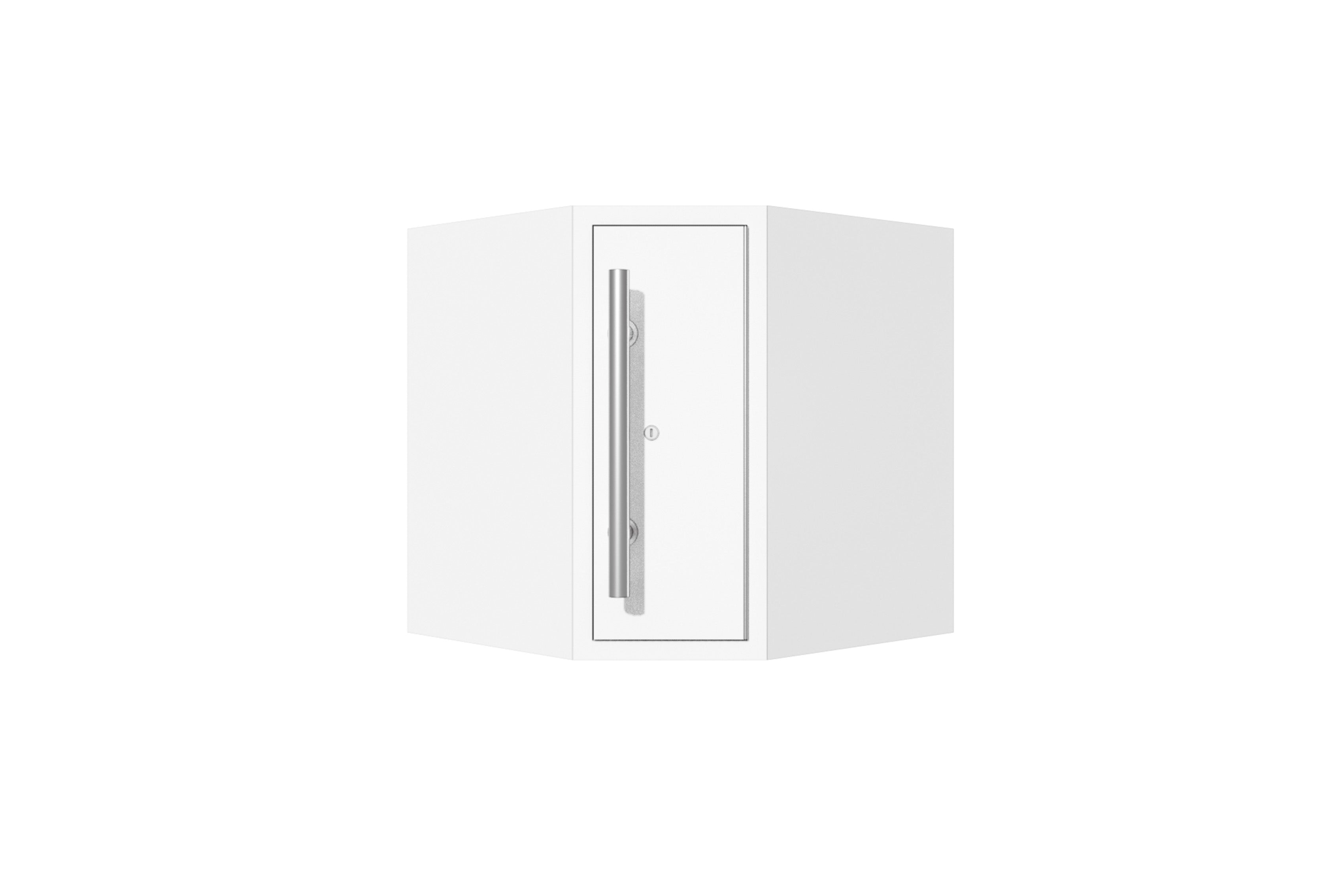 ProSlat LUX Corner Wall Mount Cabinet - Premium Storage Solution for Garage, Kitchen & Bathroom Organization - Perfect for Small Spaces & Home Decor