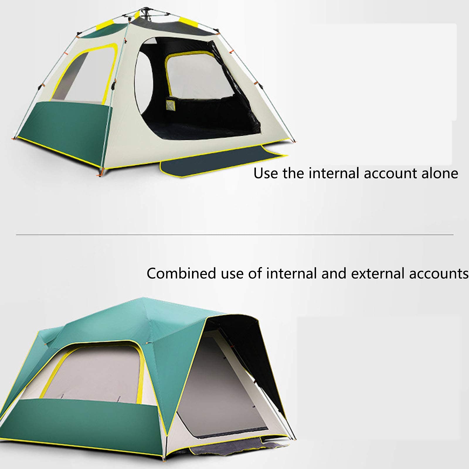 Waterproof & Sunproof Camping Tent for Outdoor Hiking, Backpacking, and Family Adventures - Lightweight Portable Shelter for Camping Trips, Beach Outings, and Music Festivals