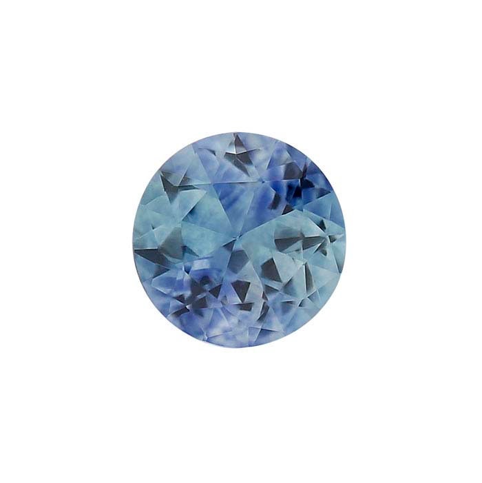 Natural Montana Teal Blue Sapphire Loose Stone - 2.5mm Round, VS Clarity, September Birthstone - Mined & Cut in USA for Jewelry Making, Engagement Rings & Birthstone Gifts
